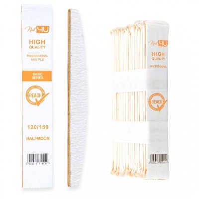 Nail4U pilniki Basic 120/150 łódka 25szt