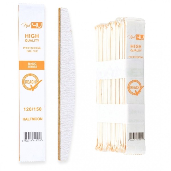 Nail4U pilniki Basic 120/150 łódka 25szt