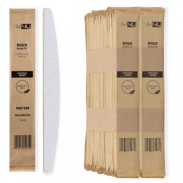 Nail4U pilniki Slim 100/180 łódka 50szt