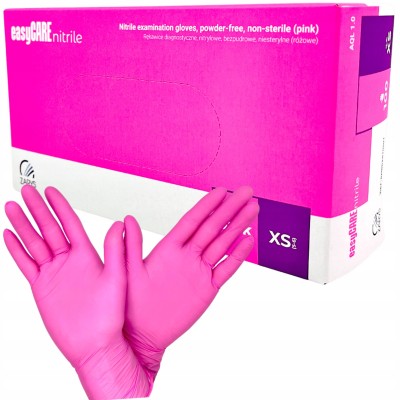 Zarys rękawiczki nitrylowe różowe XS