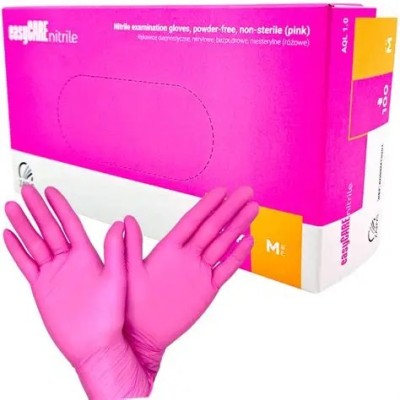 Zarys rękawiczki nitrylowe różowe M