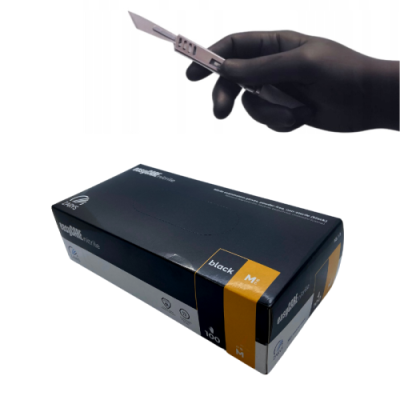 Zarys rękawiczki nitrylowe czarne M