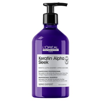 Loreal Keratin Alpha Sleek Szampon 500ml - kosmetyki profesjonalne | KosmetykPro