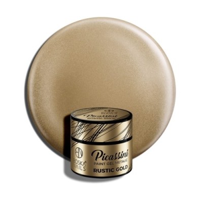 Boska Nails Picassini Metalic Paint Gel Rustic Gol