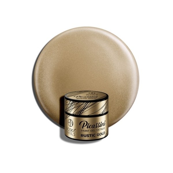 Boska Nails Picassini Metalic Paint Gel Rustic Gol