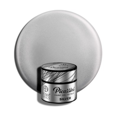Boska Nails Picassini Metalic Paint Gel Silver 5ml